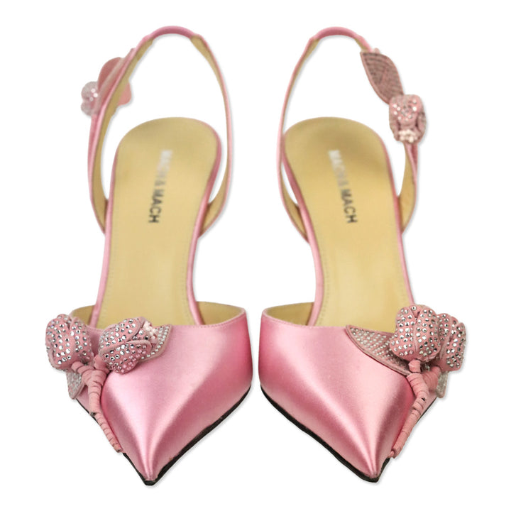 MACH and MACH Pink Wonder Tulip 100MM Slingbacks Pumps