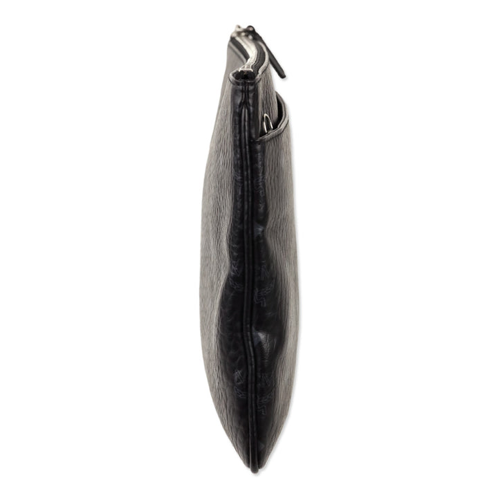 MCM Black Visetos Original Crossbody Pouch
