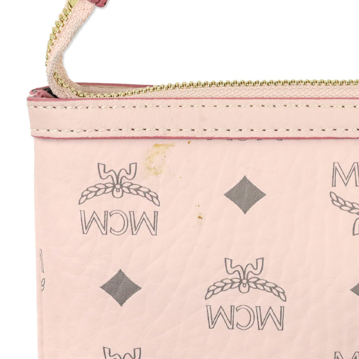 MCM Pink Visetos Medium Reversible Liz Shopper Tote