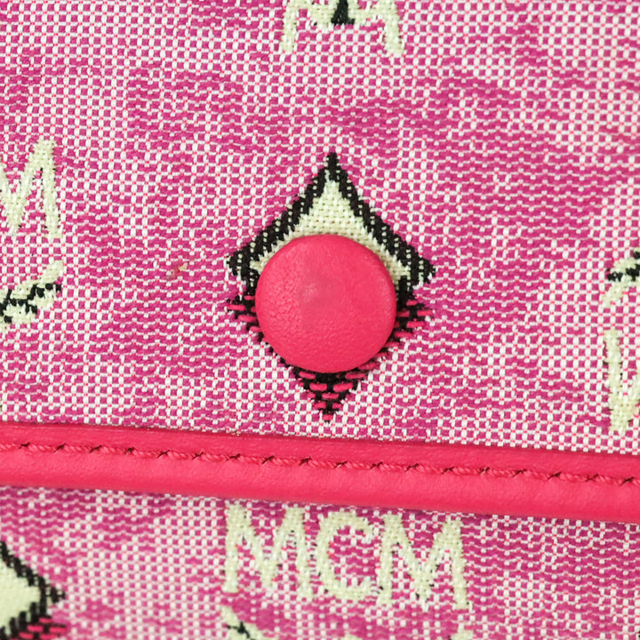 MCM Worldwide Pink Monogram München Tote Bag