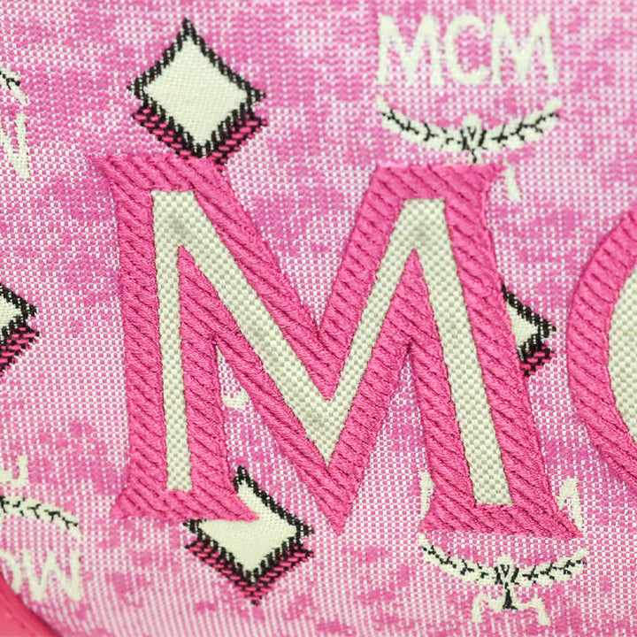 MCM Worldwide Pink Monogram München Tote Bag