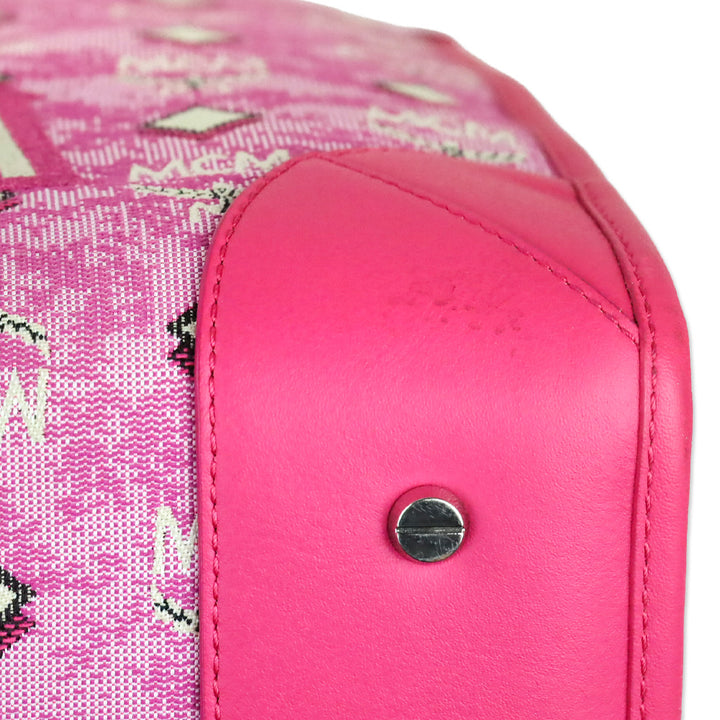 MCM Worldwide Pink Monogram München Tote Bag