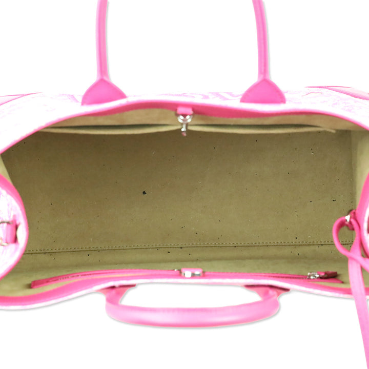 MCM Worldwide Pink Monogram München Tote Bag