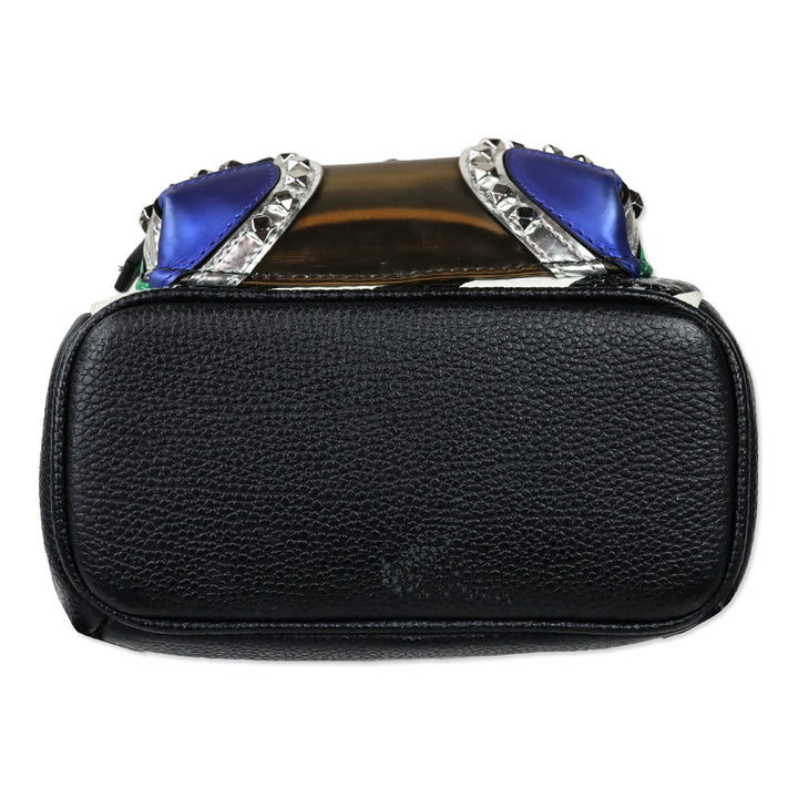 MCM X-Mini Stark Striped Roboter Mixed-Media Backpack