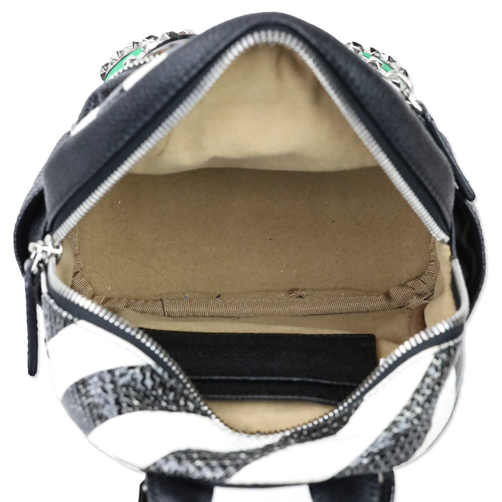 MCM X-Mini Stark Striped Roboter Mixed-Media Backpack