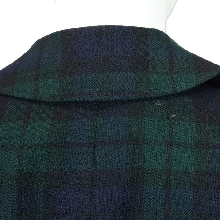 MCQ Alexander McQueen Black Watch Tartan Single-Breasted Peacoat