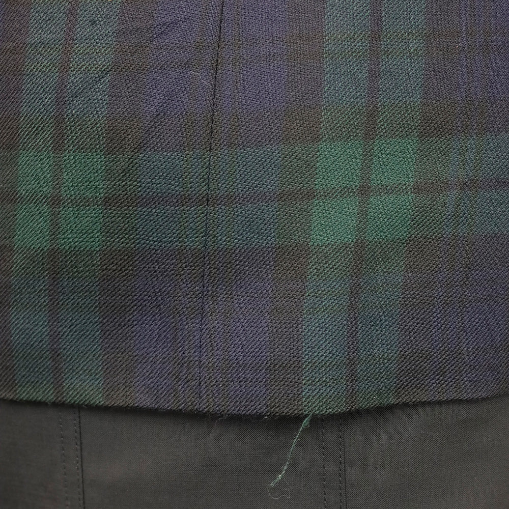 MCQ Alexander McQueen Black Watch Tartan Single-Breasted Peacoat