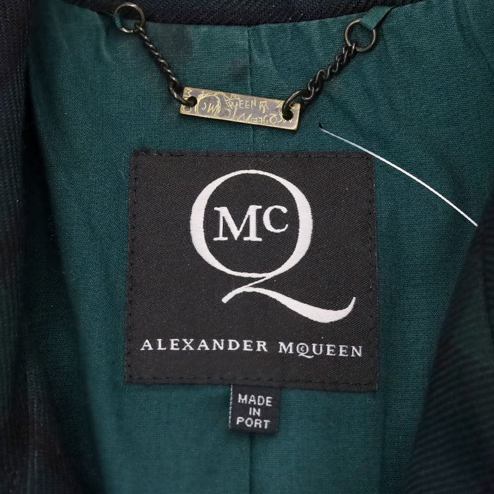 MCQ Alexander McQueen Black Watch Tartan Single-Breasted Peacoat