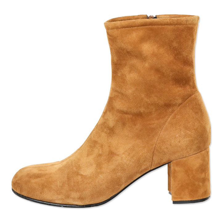 ME + EM Cognac 60's Suede High Ankle Boot