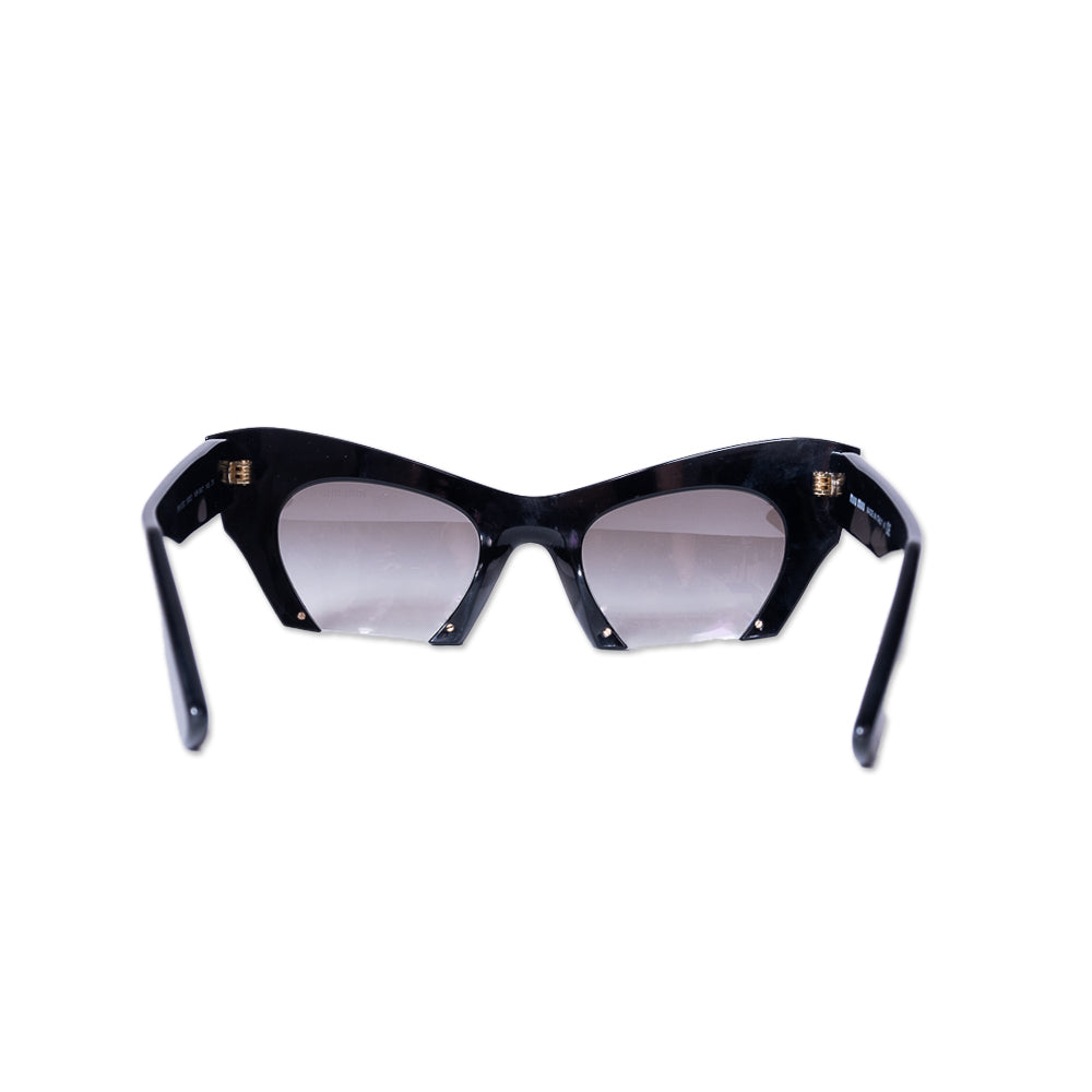 MIU MIU CAT EYE CRYSTAL SUNGLASSES