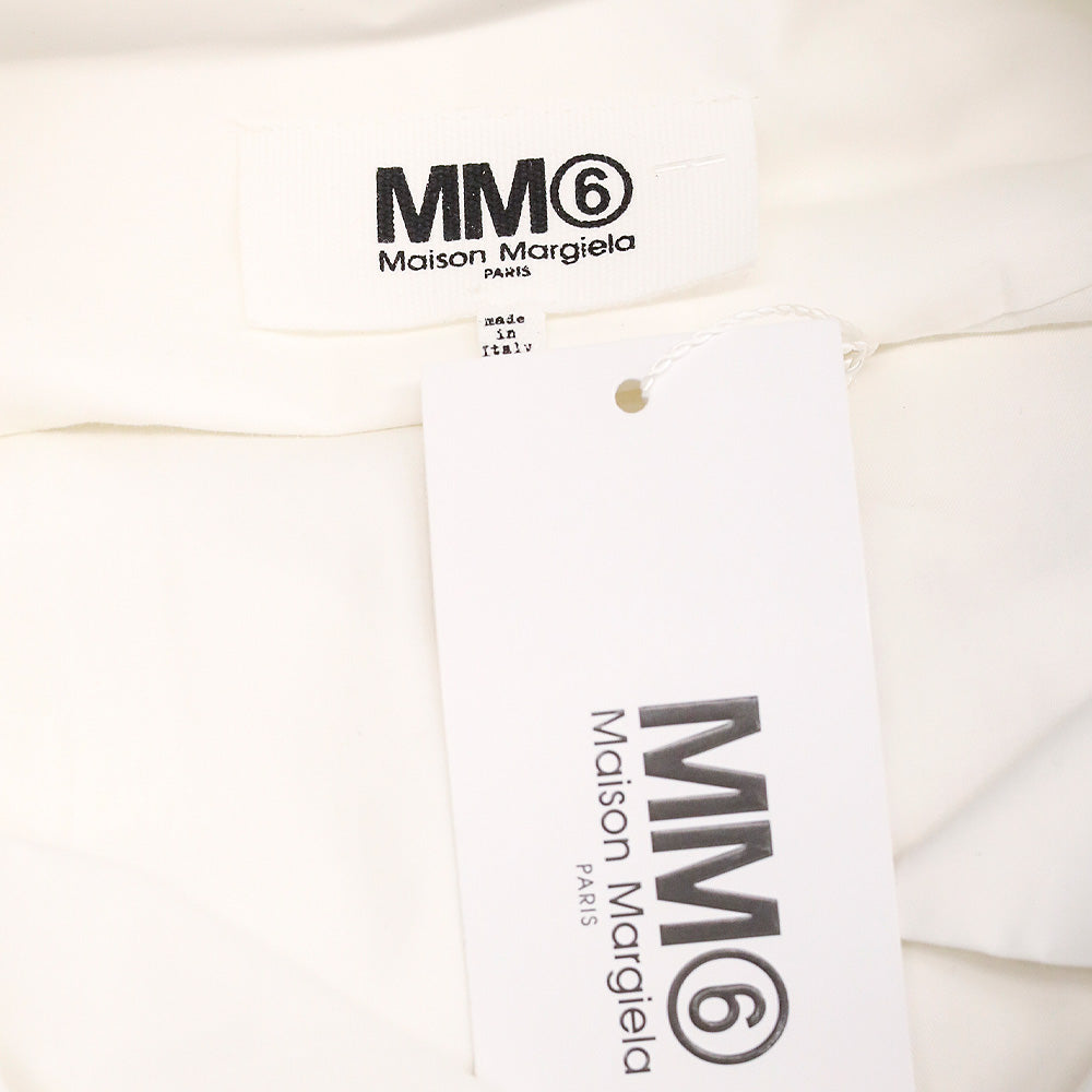 MM6 Maison Margiela White Studded Collar Shirtdress