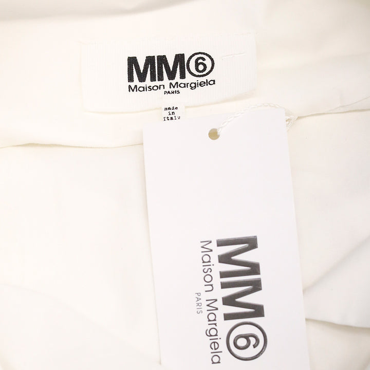 MM6 Maison Margiela White Studded Collar Shirtdress