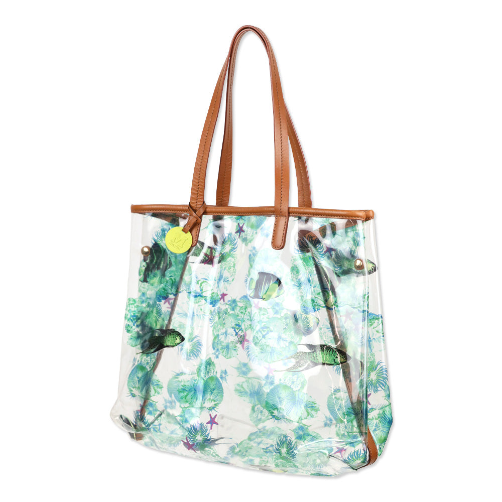 M Missoni Fish Print PVC Tote
