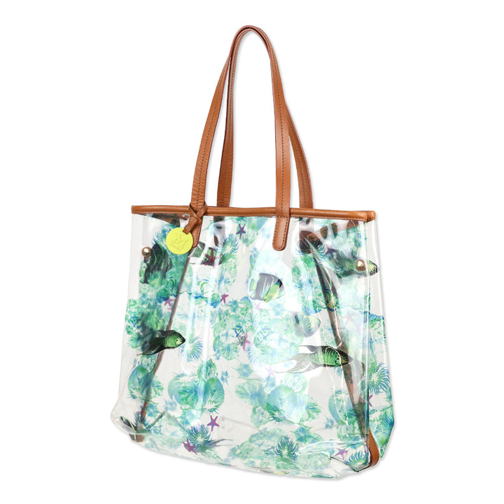 M Missoni Fish Print PVC Tote