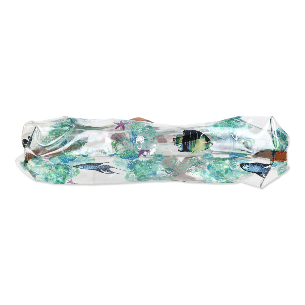 M Missoni Fish Print PVC Tote