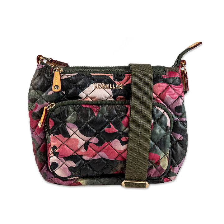 MZ WALLACE NYLON PRINTED CROSSBODY BAG