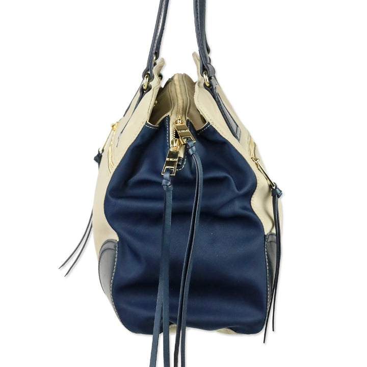 MZ Wallace Beige/Navy Markham Tote Bag