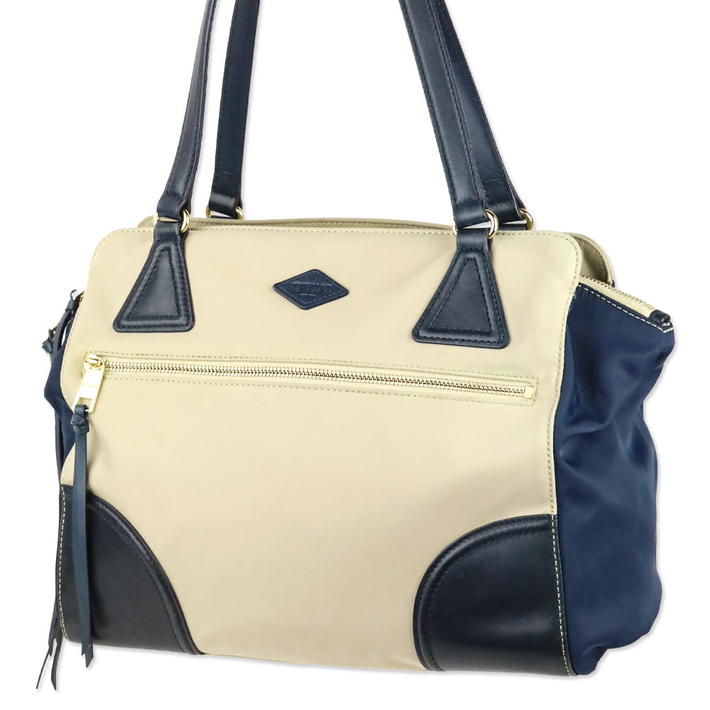MZ Wallace Beige/Navy Markham Tote Bag