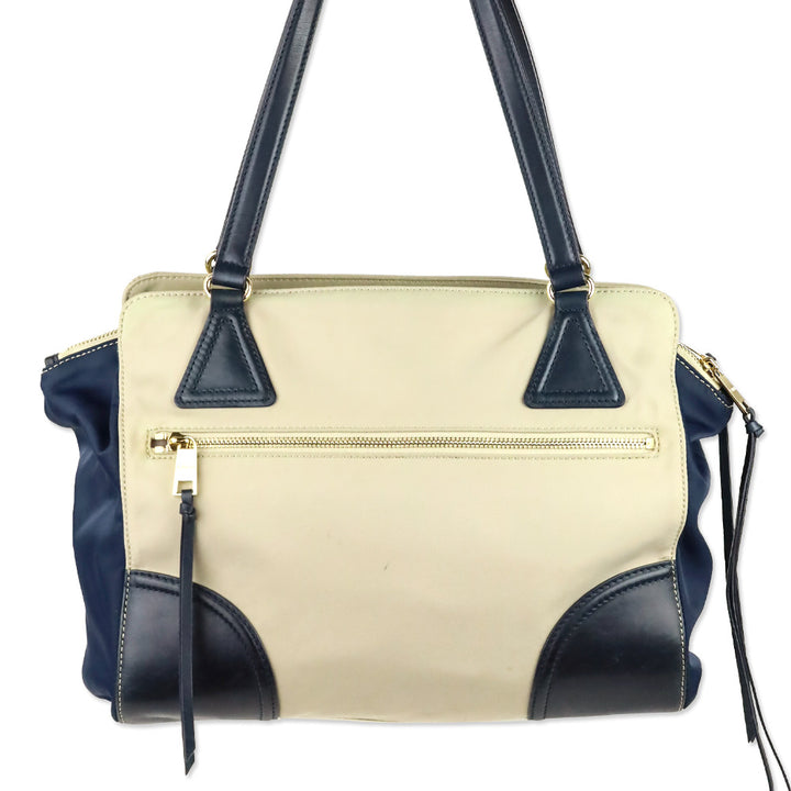 MZ Wallace Beige/Navy Markham Tote Bag