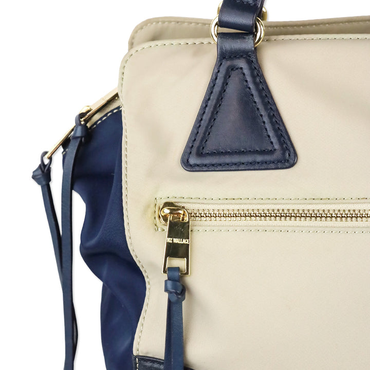 MZ Wallace Beige/Navy Markham Tote Bag