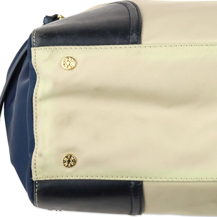 MZ Wallace Beige/Navy Markham Tote Bag