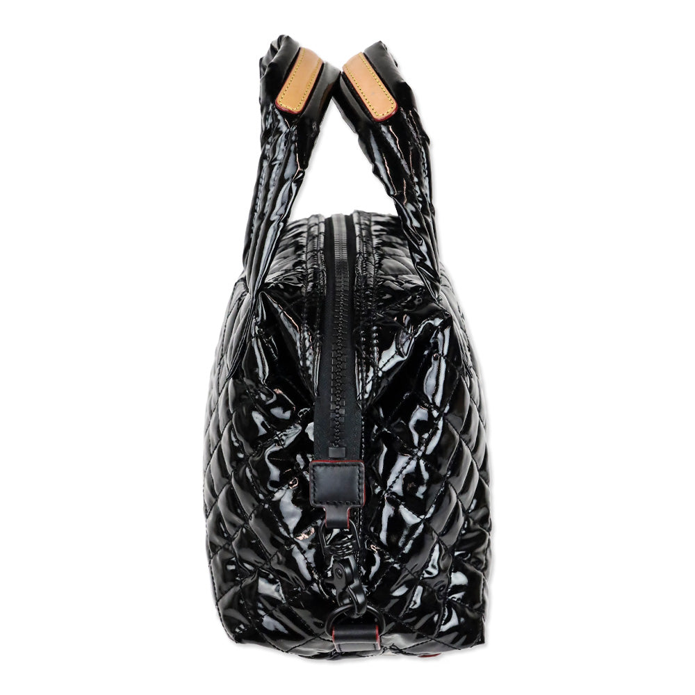 MZ Wallace Black Lacquer Small Sutton Deluxe