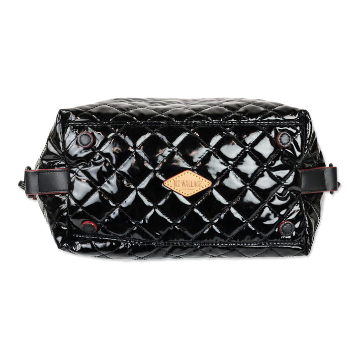 MZ Wallace Black Lacquer Small Sutton Deluxe