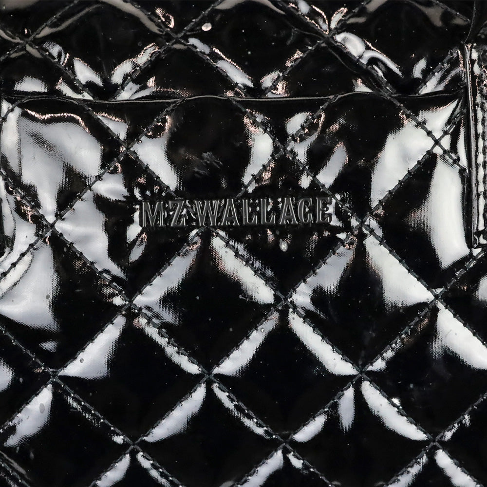 MZ Wallace Black Lacquer Small Sutton Deluxe