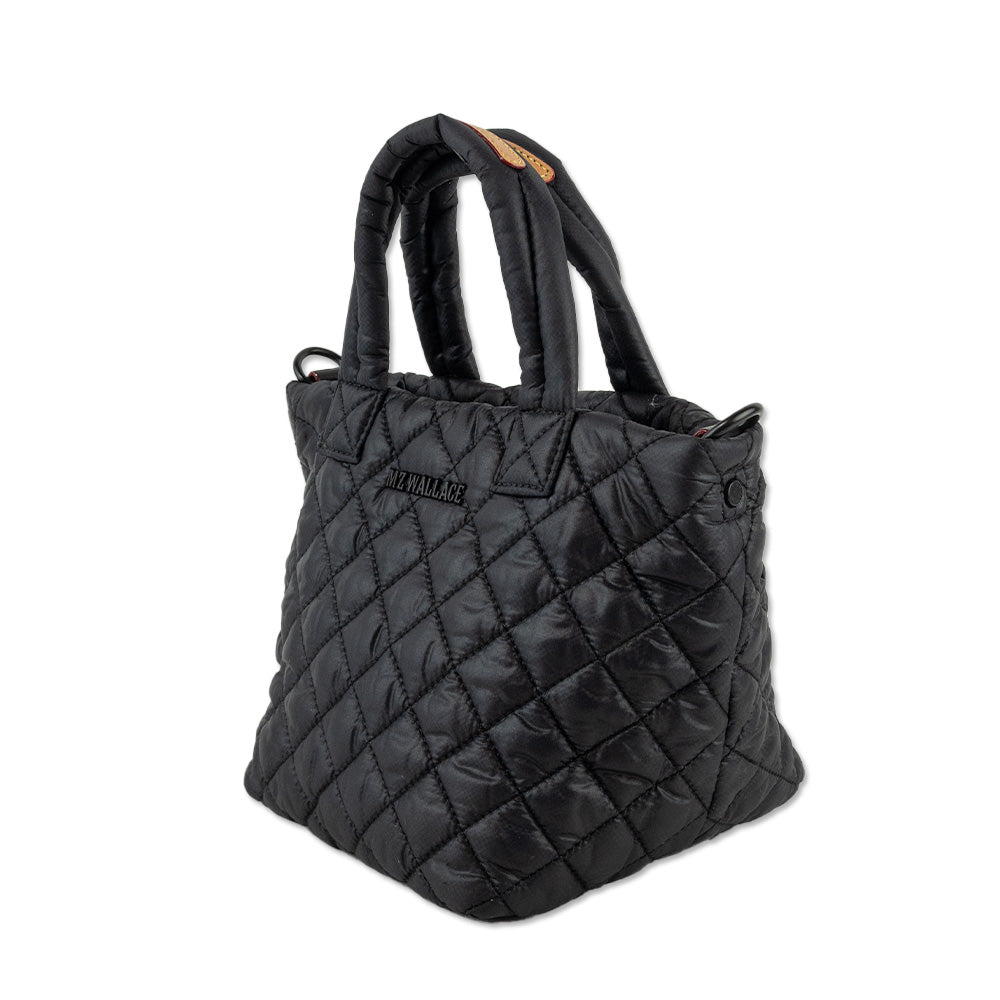 MZ Wallace Black Metro Deluxe Petite Tote Bag