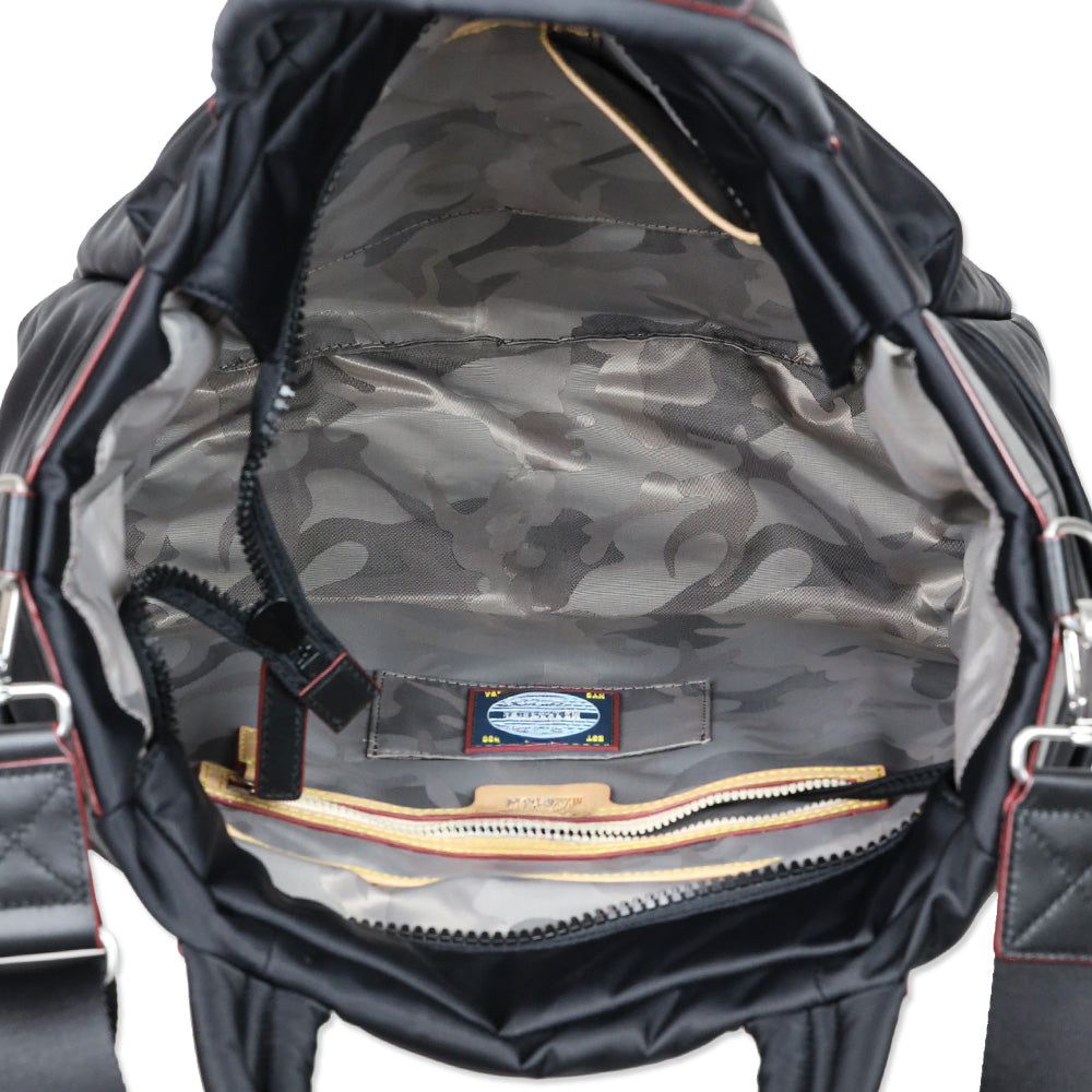 MZ Wallace Black Nylon Bleeker Tote