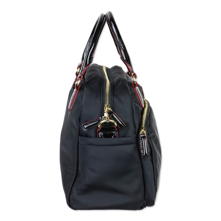 MZ Wallace Black Nylon Gramercy Satchel