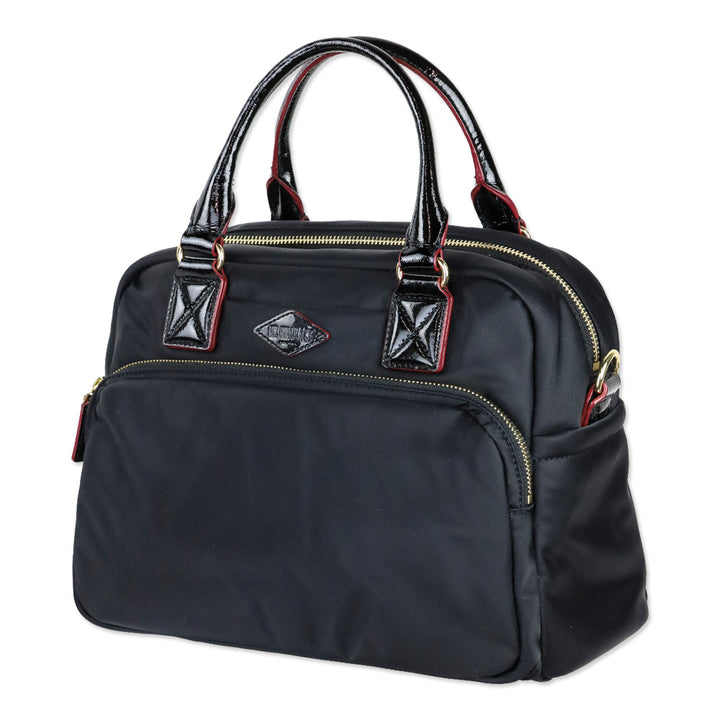 MZ Wallace Black Nylon Gramercy Satchel