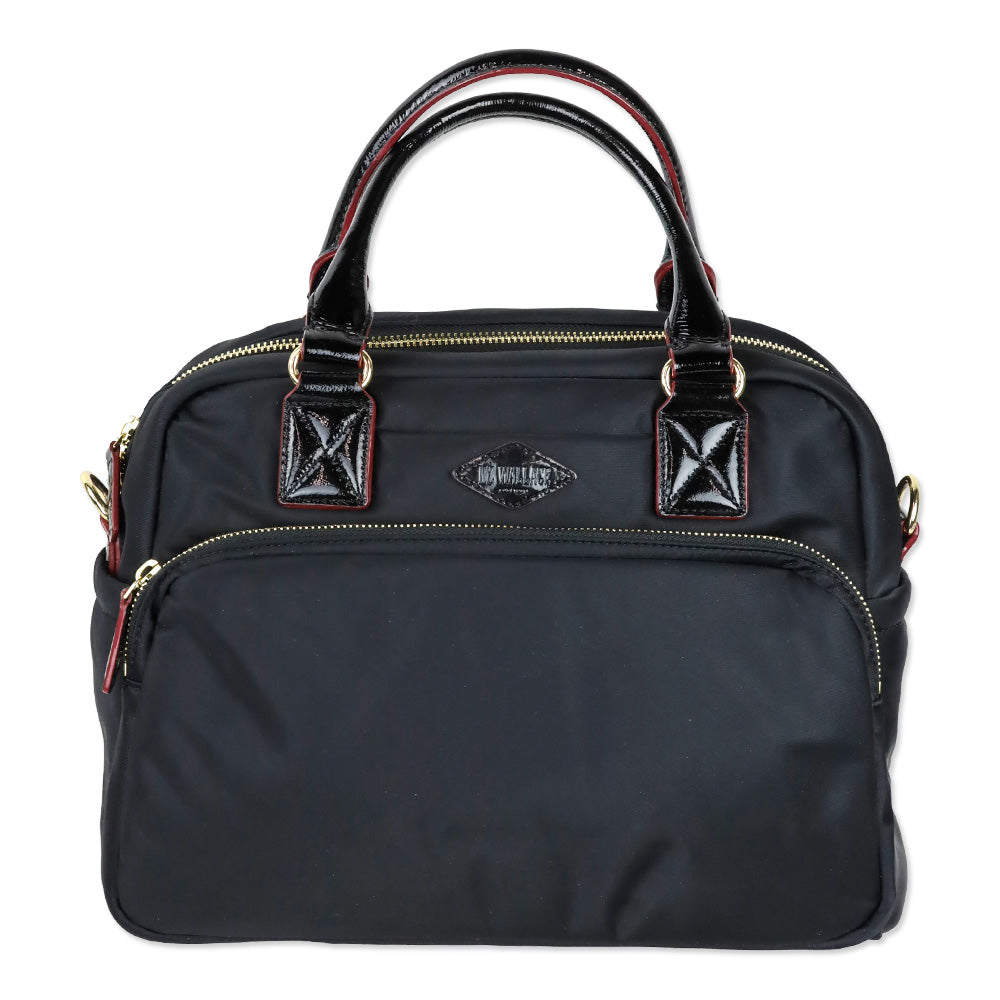 MZ Wallace Black Nylon Gramercy Satchel