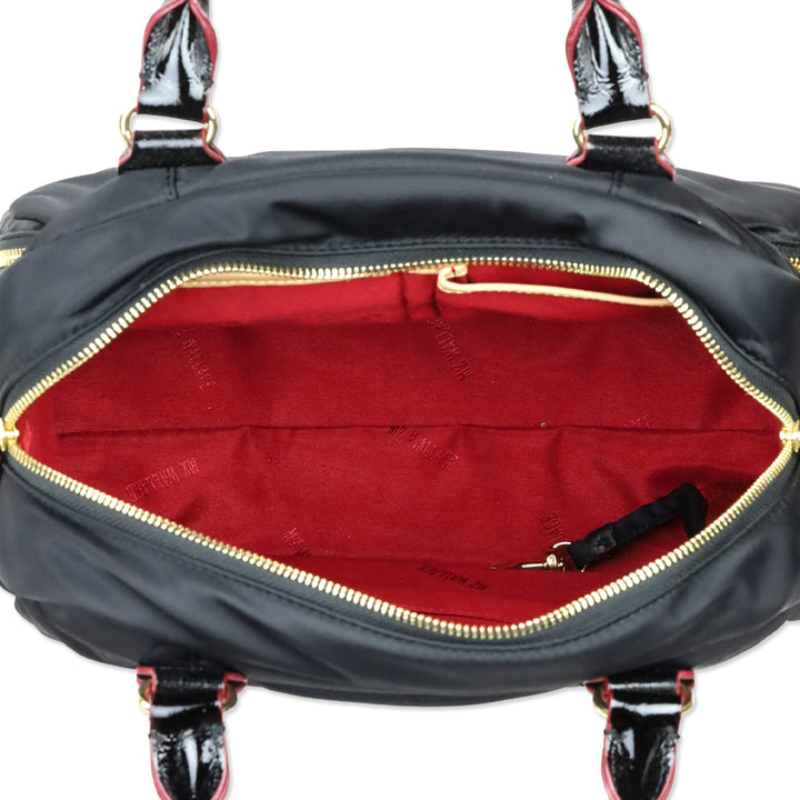MZ Wallace Black Nylon Gramercy Satchel
