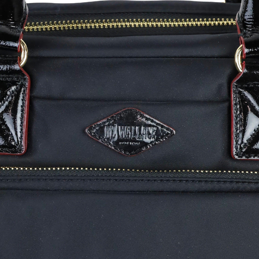 MZ Wallace Black Nylon Gramercy Satchel