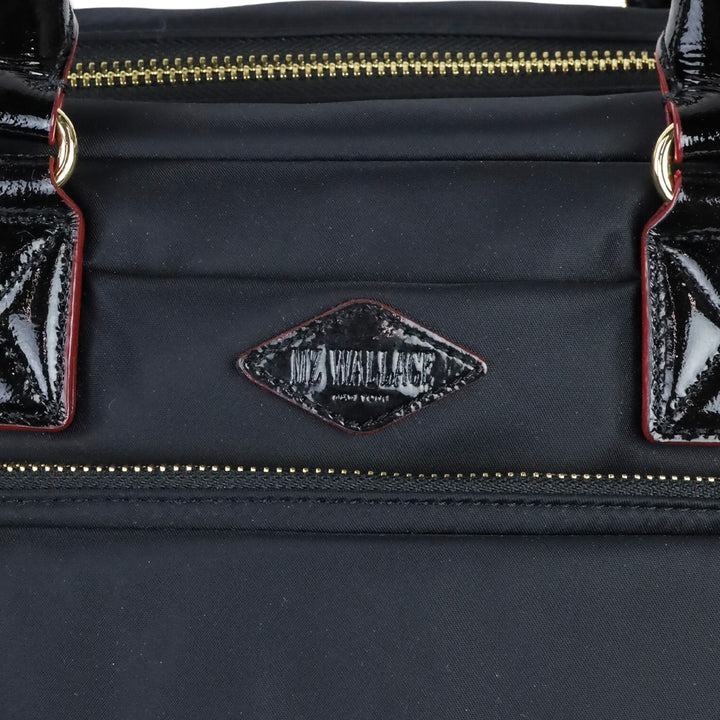 MZ Wallace Black Nylon Gramercy Satchel