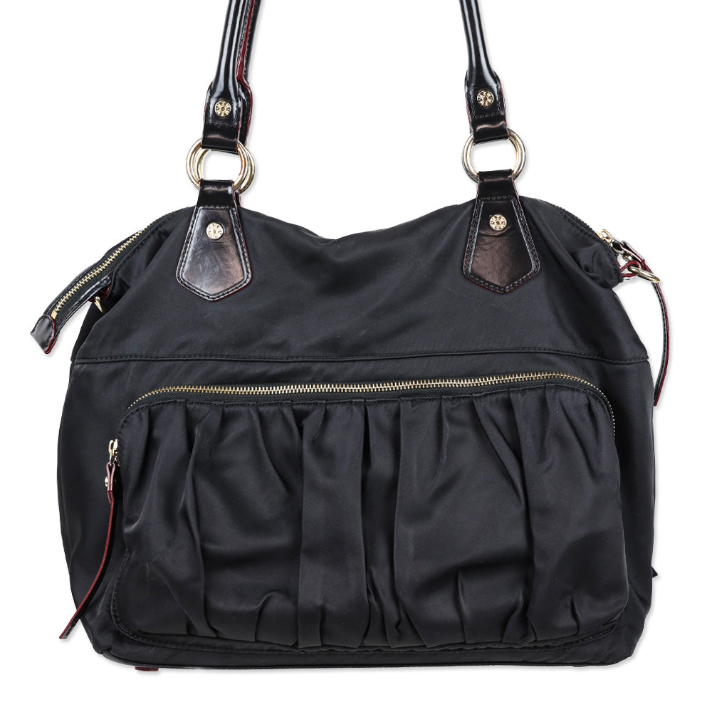 MZ Wallace Black Nylon Large Belle Tote
