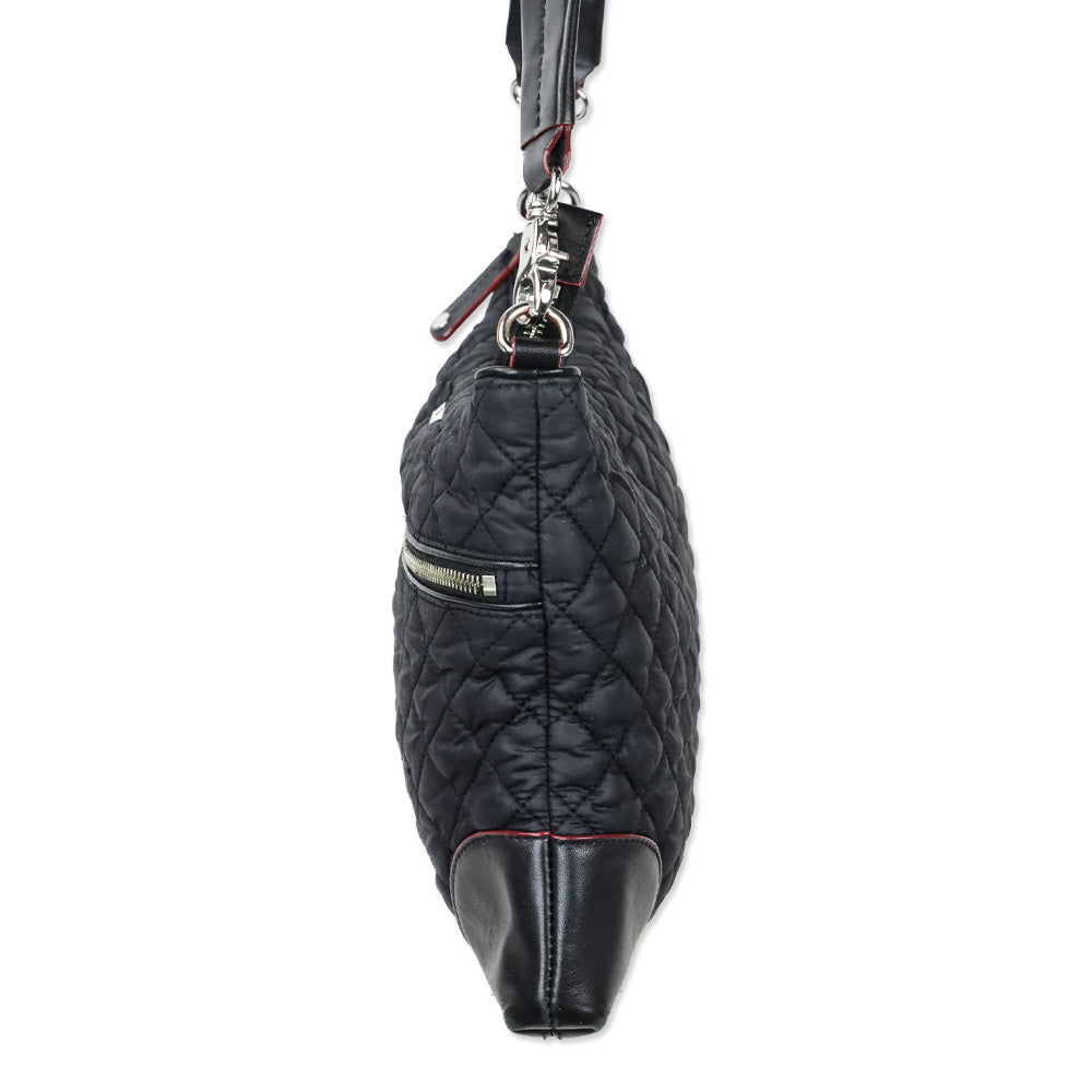 MZ Wallace Black Quilted Nylon Crosby Crossbody Bag