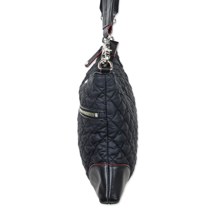 MZ Wallace Black Quilted Nylon Crosby Crossbody Bag