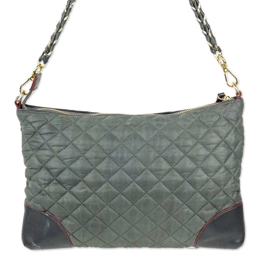 MZ Wallace Black Quilted Nylon Crosby Crossbody Bag