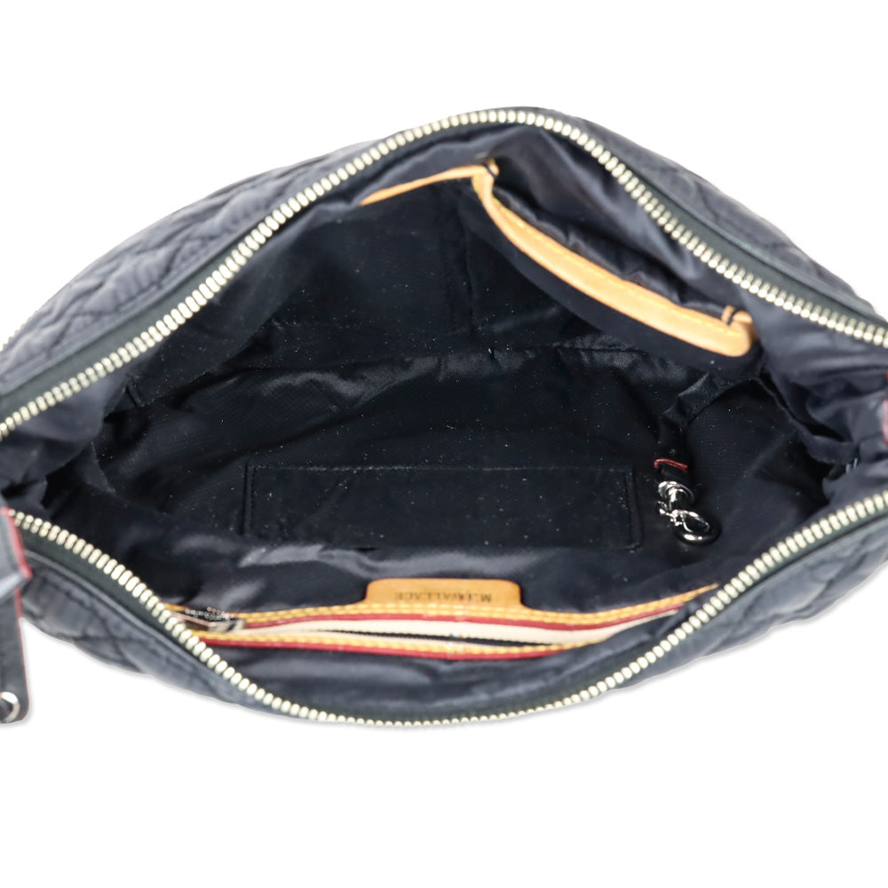 MZ Wallace Black Quilted Nylon Crosby Crossbody Bag