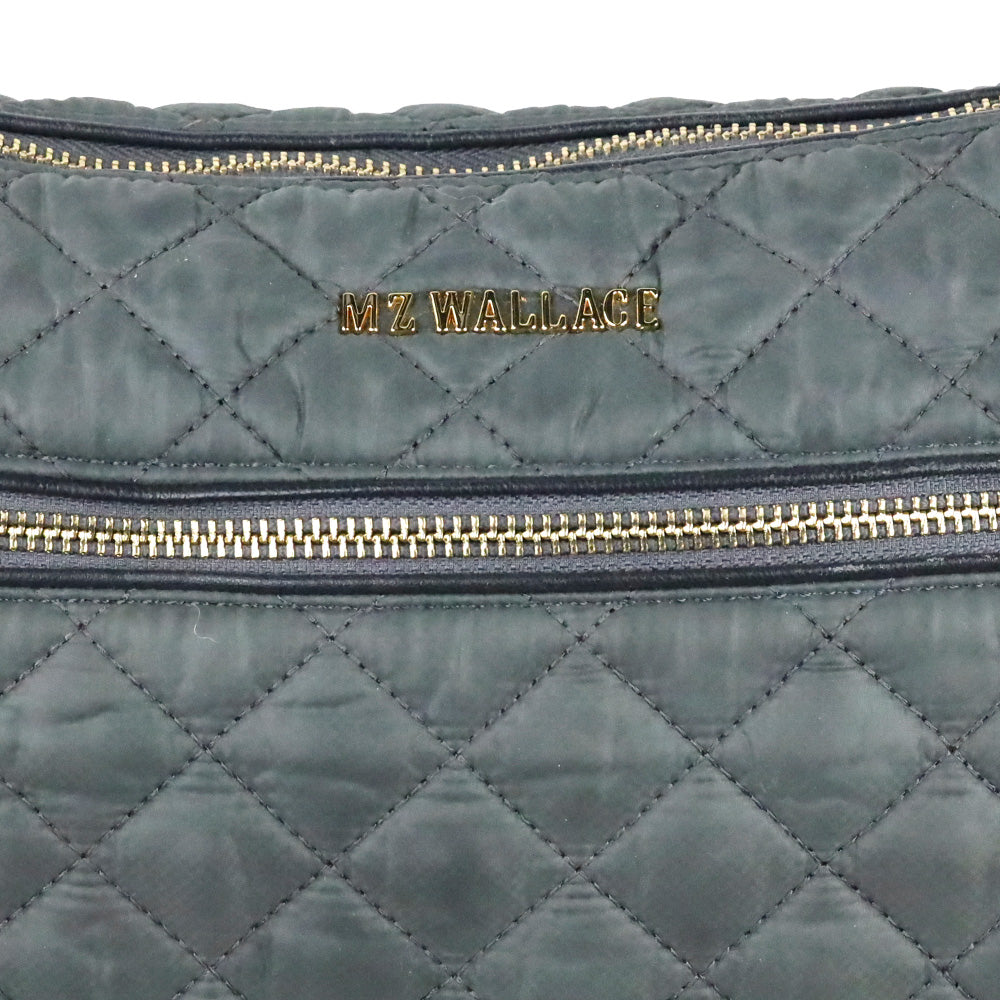MZ Wallace Black Quilted Nylon Crosby Crossbody Bag