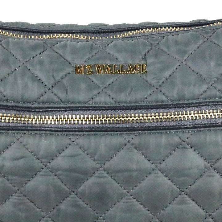 MZ Wallace Black Quilted Nylon Crosby Crossbody Bag