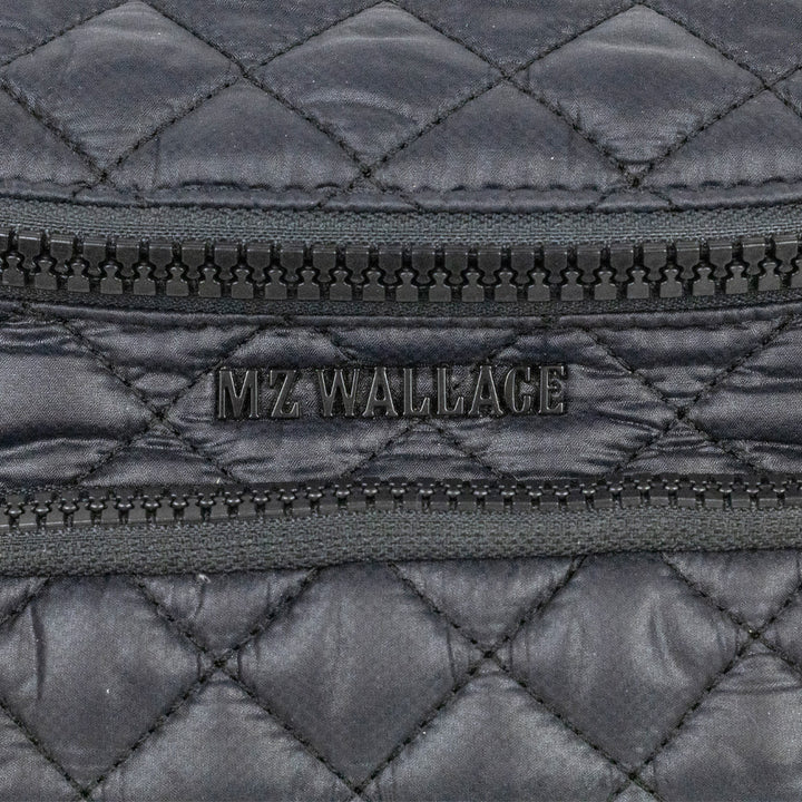 MZ Wallace Black Quilted Nylon XL Metro Sling Magnet Belt Bag