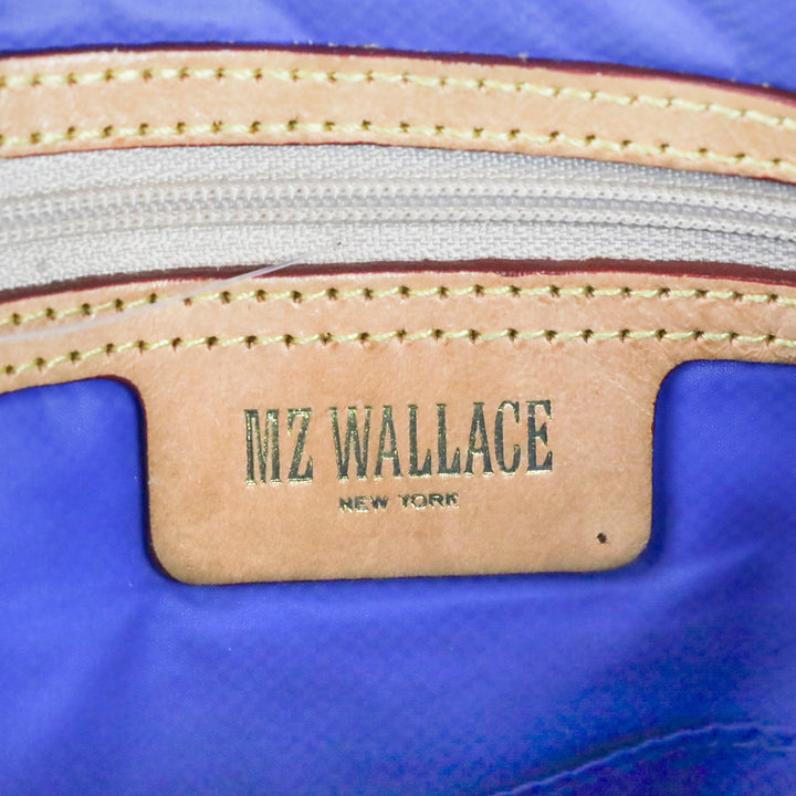 MZ Wallace Blue Quilted Nylon Metro Scout Crossbody