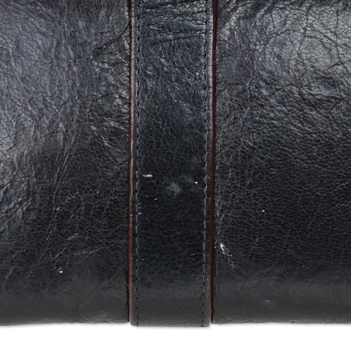 MZ Wallace Dark Brown Leather Wallet with Strap