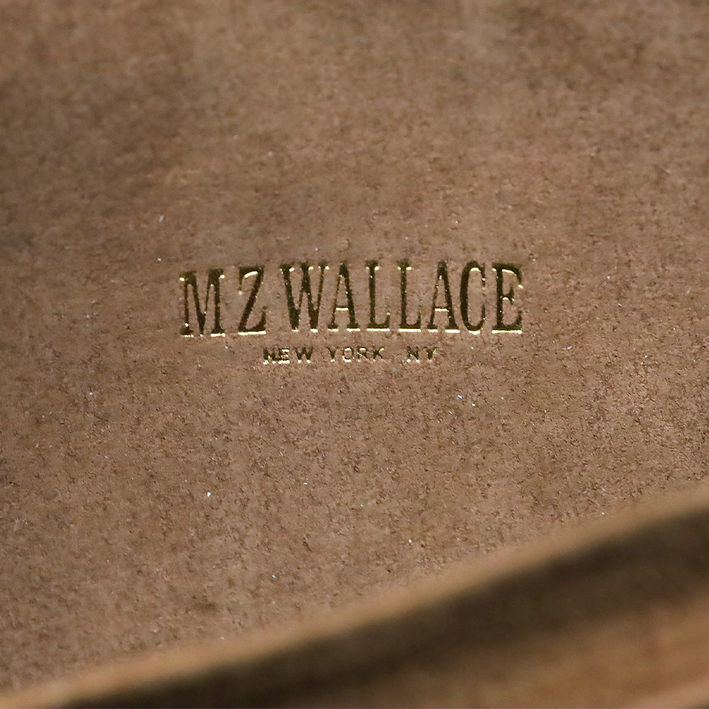 MZ Wallace Dark Brown Leather Wallet with Strap