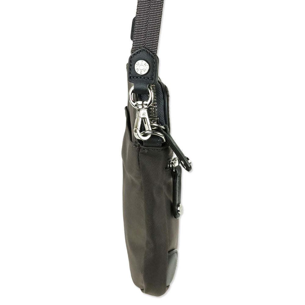 MZ Wallace Grey Nylon Micro Crosby Crossbody bag