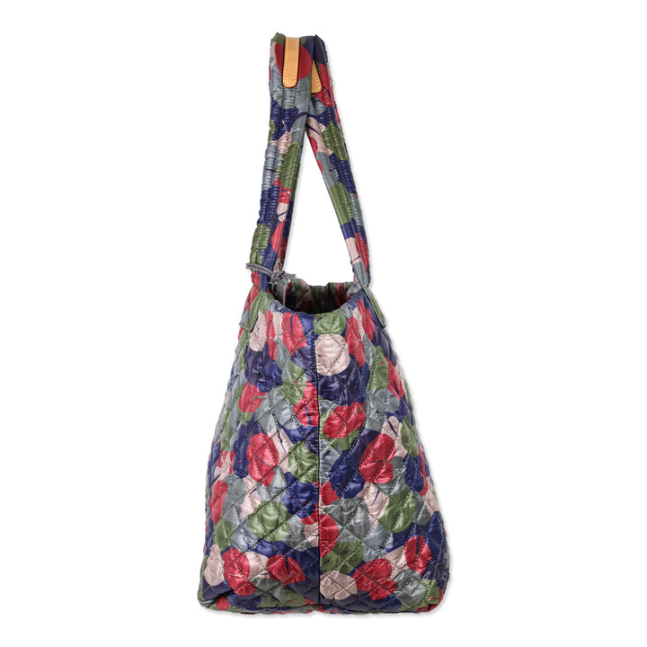 MZ Wallace Leaf Print Quilted Nylon Medium Metro Tote