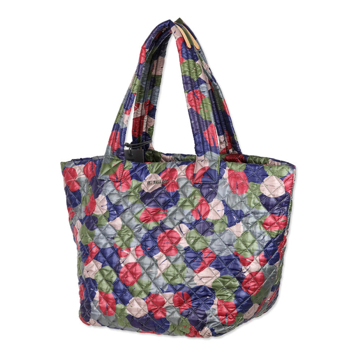 MZ Wallace Leaf Print Quilted Nylon Medium Metro Tote